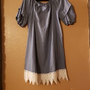 Denim-colored dress